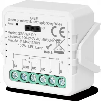 GISE Smart Single Potential-Free Relay Module WiFi Tuya GSS-WF-DR