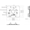 MITON MT-P152 VESA Adapter Plate - Black, Steel, 40kg Capacity