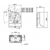 MITON MT-P203 Surface-Mounted Junction Box White ABS IP20 80x80x40mm