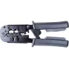 Getfort Network Cable Crimper 8P8C/RJ-45, 6P6C/RJ-12, 6P4C/RJ-11 with Built-in Tester