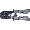 Getfort Network Cable Crimper 8P8C/RJ-45, 6P6C/RJ-12, 6P4C/RJ-11 with Built-in Tester