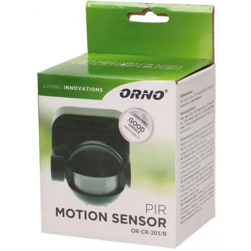 ORNO OR-CR-201/B PIR Motion Sensor Black