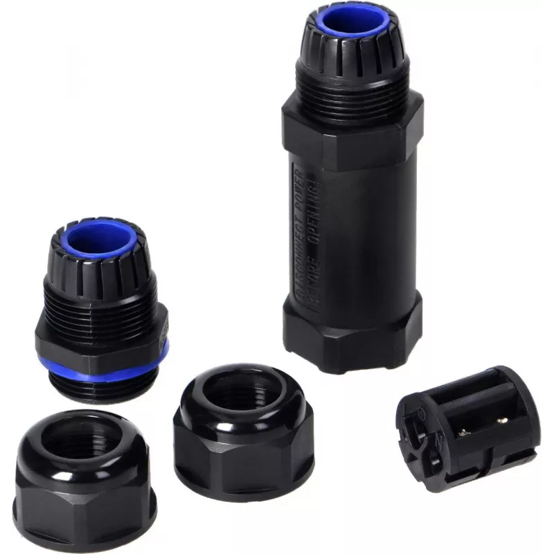 ORNO Straight Cable Joint Connector IP68 M25 3x6mm² 450V/30A OR-AE-13603
