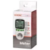 VIRONE EM-4 Single-Phase Energy Meter with LCD Display, 16A, 3680W, Schuko Plug