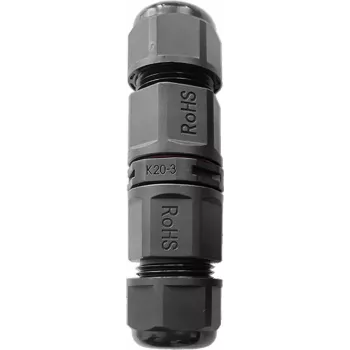 ORNO Straight Cable Coupler IP68 3x4mm² 400V/20A Quick Terminal OR-AE-13620