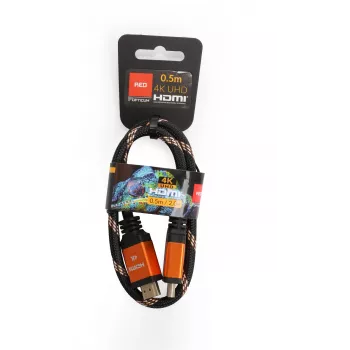 HDMI-HDMI Cable Opticum RED 4K UHD - 0.5m (v2.0)