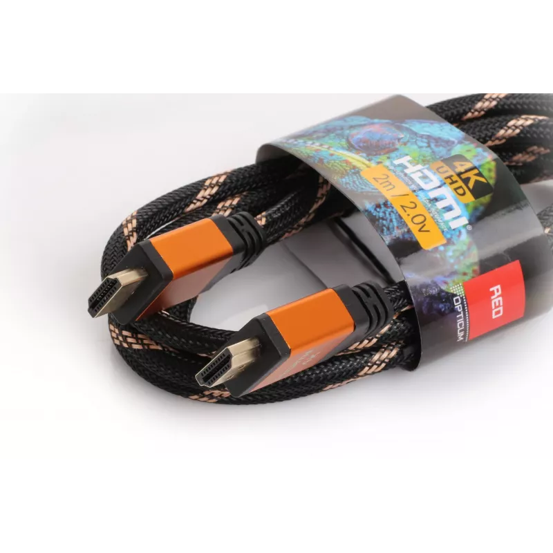 HDMI-HDMI Cable Opticum RED 4K UHD - 0.5m (v2.0)