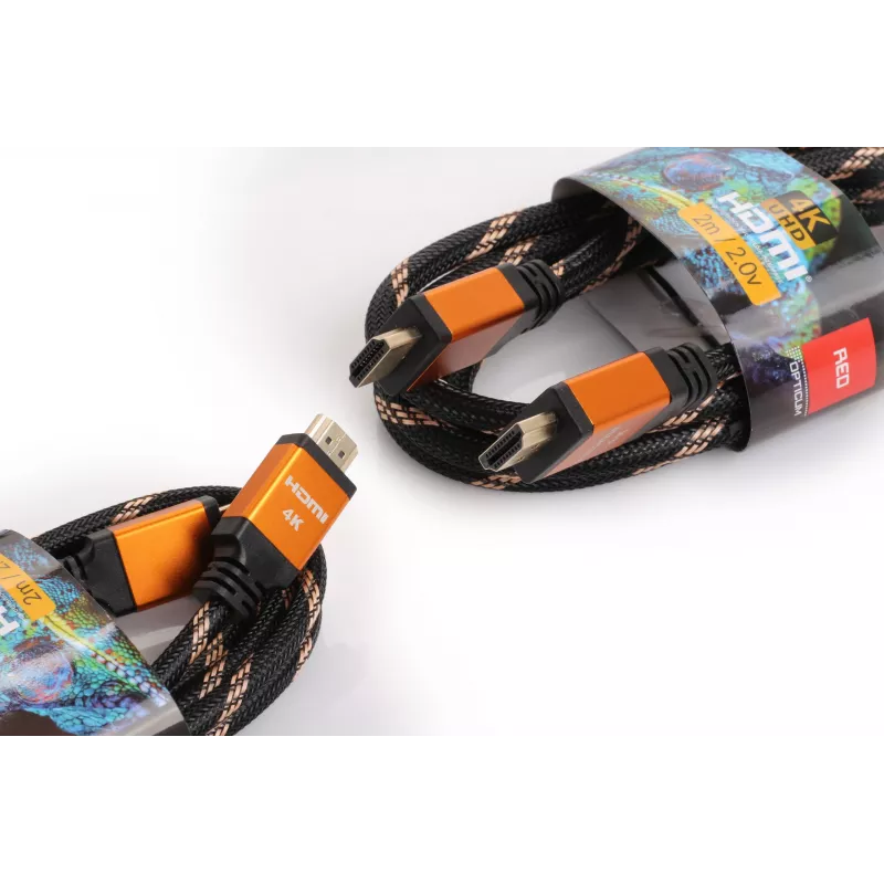 HDMI-HDMI Cable Opticum RED 4K UHD - 0.5m (v2.0)