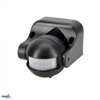BEMKO PIR Motion Sensor 1200W 180° Black