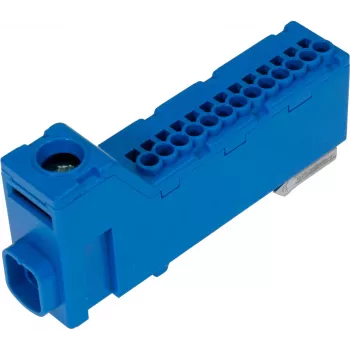 PAWBOL LZB E.4136N Screwless Terminal Strip Blue 12-Pole 450V 24A