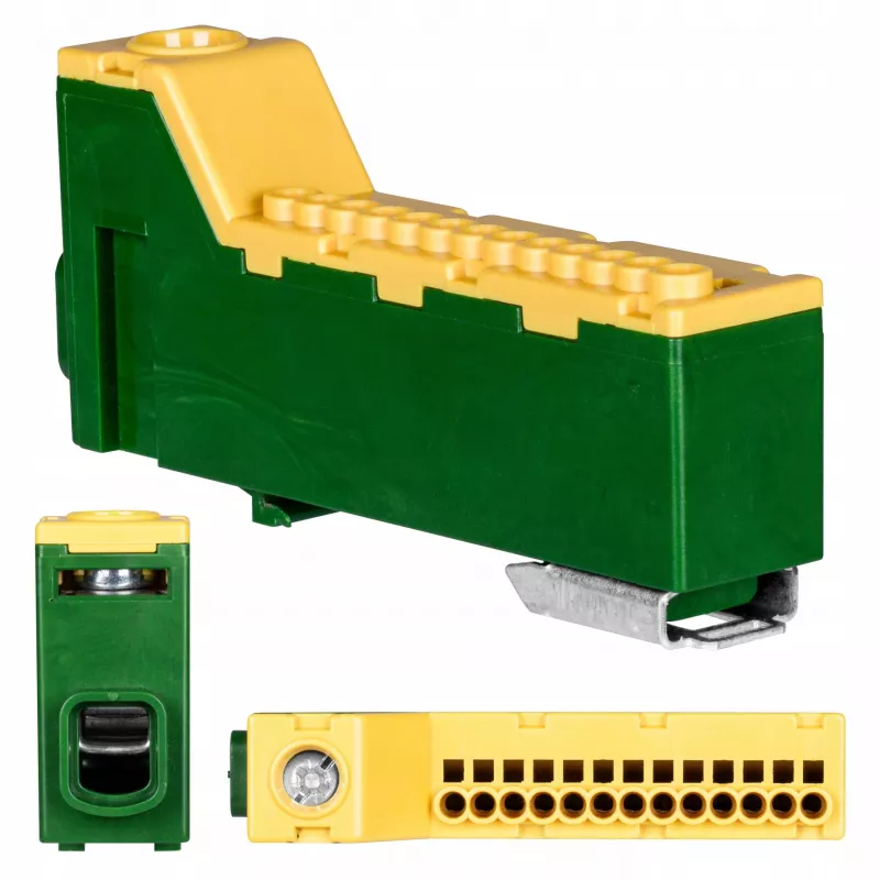 PAWBOL Screwless Terminal Block LZB E.4136ŻZ Yellow-Green