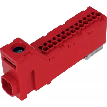 PAWBOL LZB E.4136CZ Screwless Terminal Strip 12-Pole Red 450V 24A