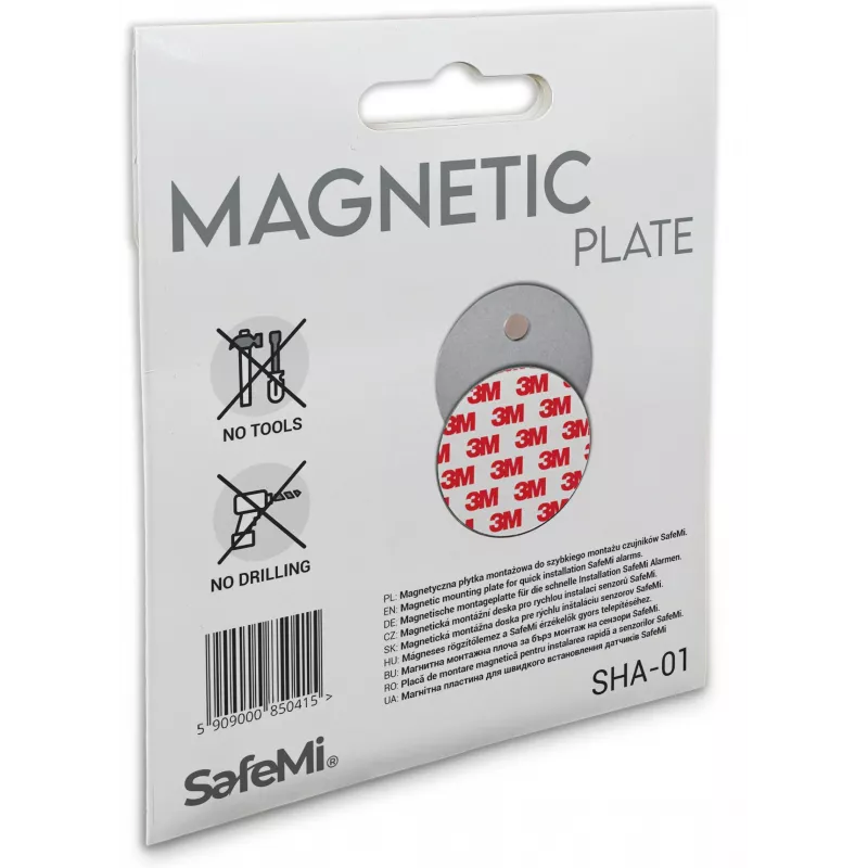 SAFEMI Magnetic Mounting Plates for Smoke and CO Detectors SHA-01