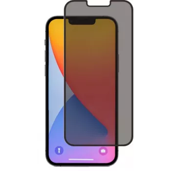 SCREENOR Tempered Glass Privacy Screen Protector for Apple iPhone 12 / 12 Pro, 360° Anti-Spy, 9H Hardness, 0.33 mm, Transparent