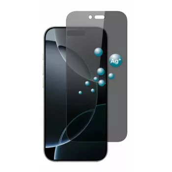 SCREENOR Tempered Glass Privacy Screen Protector for Apple iPhone 17 Air (1-Pack) - 360° Privacy Filter, 9H Hardness, Oleophobic Coating, 2.5D Rounded Edges, Bubble-Free Installation