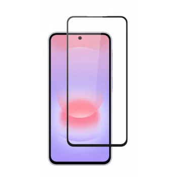 SCREENOR Tempered Glass Screen Protector for Samsung Galaxy A27, Full Cover, 9H Hardness, 0.33 mm, Transparent with Black Frame