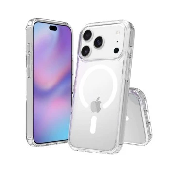 SCREENOR Bumper Case for Apple iPhone 17 Pro, MagSafe Compatible, Transparent