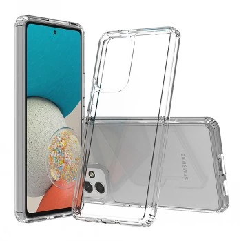 SCREENOR Bumper Case for Samsung Galaxy A14 4G, Transparent TPU, Shock-Absorbent, Scratch-Resistant, Wireless Charging Compatible