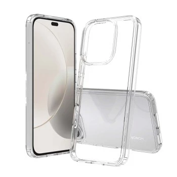 SCREENOR Bumper Case for Honor 90 Lite, Transparent TPU, Shock Absorbing, Scratch Resistant, Slim Profile