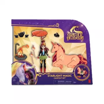 SPINMASTER Unicorn Academy - Cinders Campfire Set (with Valentina, Cinder and Accessories)
