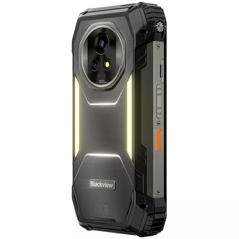 Blackview XPLORE 2 Projector Rugged Phone 5G 6.73-inch AMOLED 3200x1440 120Hz + Projector 100-inch 100lm 12+256GB MTK Dimensity 8300 Octa-core 3.35GHz Cam 50+50+20MP Night Vision 20000mAh MIL-STD Android 15 Black