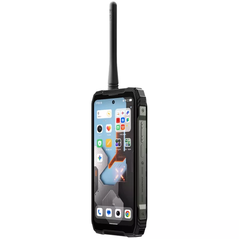 Blackview XPLORE 1 Walkie-talkie 22km 5G Rugged Phone 6.78-inch FHD 2460x1080 120Hz+2.01-inch 296x240 12+256GB MTK Dimensity 7050 octa-core 2.4Ghz Cam 50+64MP+20MP Night Vision 20000mAh NFC Gorilla Glass 5 Android 15 MIL-STD Black
