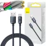 Baseus Crystal Shine USB-A to USB-C Cable 1.2m 100W 6A QC 3.0 Braided Nylon Black