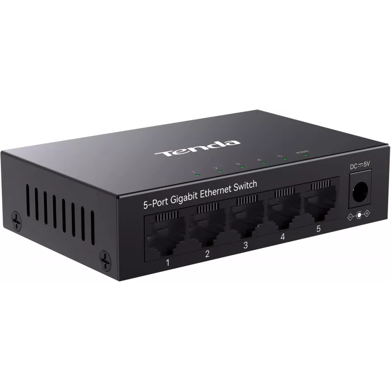 Tenda TEG1005M 5-Port Gigabit Ethernet Switch Desktop Plastic Fanless