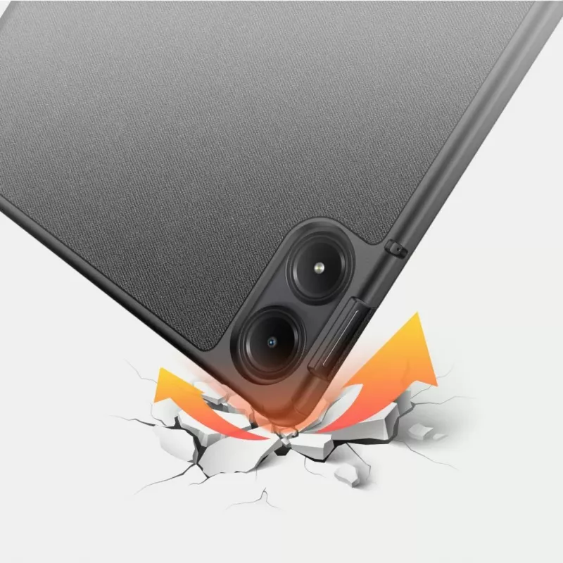 Dux Ducis Domo Case with Flip and Smart Sleep for Xiaomi Redmi Pad Pro (4G/5G)/Poco Pad 12.1 - Black