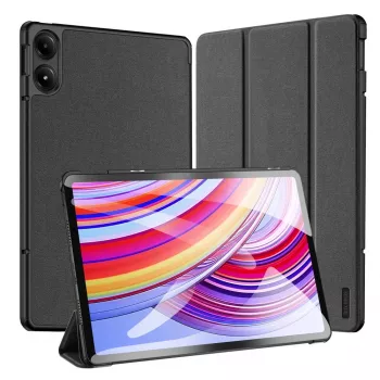 Dux Ducis Domo Case with Flip and Smart Sleep for Xiaomi Redmi Pad Pro (4G/5G)/Poco Pad 12.1 - Black