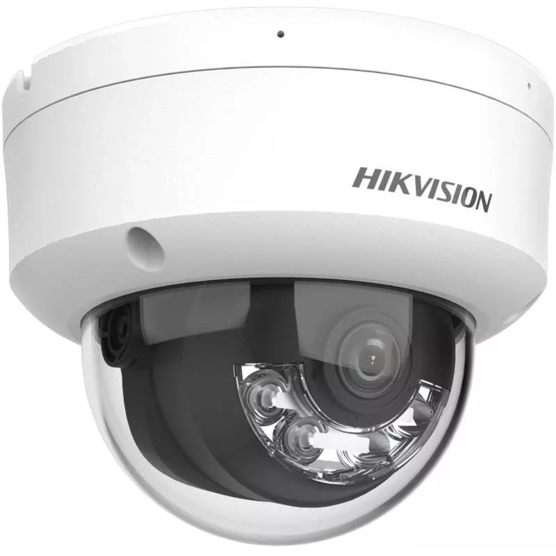 Hikvision DS-2CD2143G2-LI(2.8mm) PL 4MP AcuSense Dome IP Camera with 2.8mm Lens, White Light, and IR