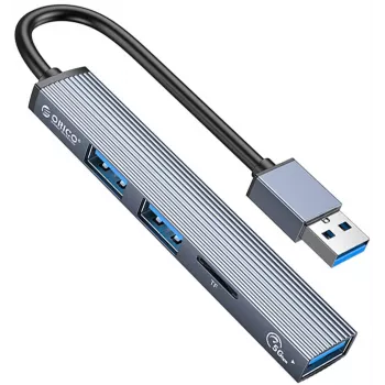 ORICO USB 3.0 4-Port USB-A Hub, 5Gbps, Black