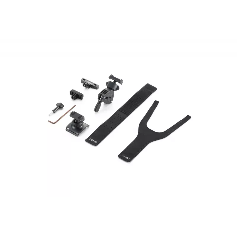 DJI Osmo Action Road Cycling Kit (Chest Strap, Handlebar Mount, Adhesive Mounts) - Black