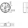 Dahua PFA136 Junction Box Mounting Bracket for Dome Cameras, White, IP66