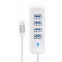 ORICO PW4U-C3-015-WH-EP USB-C Hub 4x USB-A 3.2 Gen 1 White