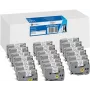 20x G&G Compatible Label Tape 18mm x 8m Black on White for Brother TZe-241 (21570)
