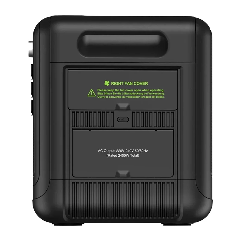 FOSSIBOT F2400 2400W Charging Station, Black