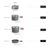 FIREMAPLE Cookware Set FMC-209 - 9 Piece Camping Cook Set with Non-Stick Frying Pan, Pots, Bowls, and Mesh Carry Bag
