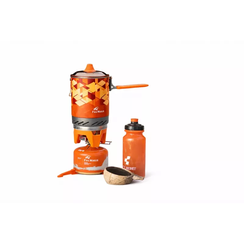 Fire-Maple FMS-X2 Camping Stove with Orange Pot