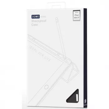 Dux Ducis Domo Foldable Case with Pencil Storage for iPad Mini 7/6, Black
