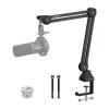 MAONO BA37 Microphone Boom Arm - Black, Desk Clamp, 360° Rotation, 1.5kg Capacity