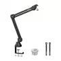 MAONO BA37 Microphone Boom Arm - Black, Desk Clamp, 360° Rotation, 1.5kg Capacity