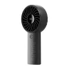 JISULIFE Handheld Fan 4 Black - Portable USB Rechargeable Mini Fan with 3 Speeds, Foldable Design