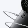 JISULIFE Handheld Fan 4 Black - Portable USB Rechargeable Mini Fan with 3 Speeds, Foldable Design