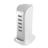 Dudao 5x USB Charger with Built-in EU Power Cable White (A5EU)