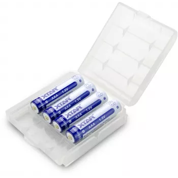 XTAR AAA 1.5V 750mAh Rechargeable Li-ion Battery (4-Pack) with Protection