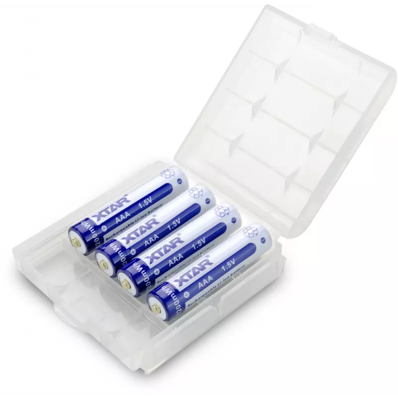 XTAR AAA 1.5V 750mAh Rechargeable Li-ion Battery (4-Pack) with Protection
