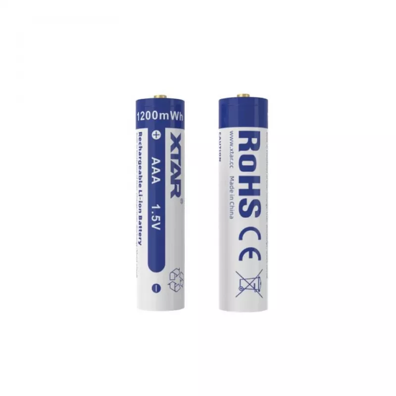 XTAR AAA 1.5V 750mAh Rechargeable Li-ion Battery (4-Pack) with Protection