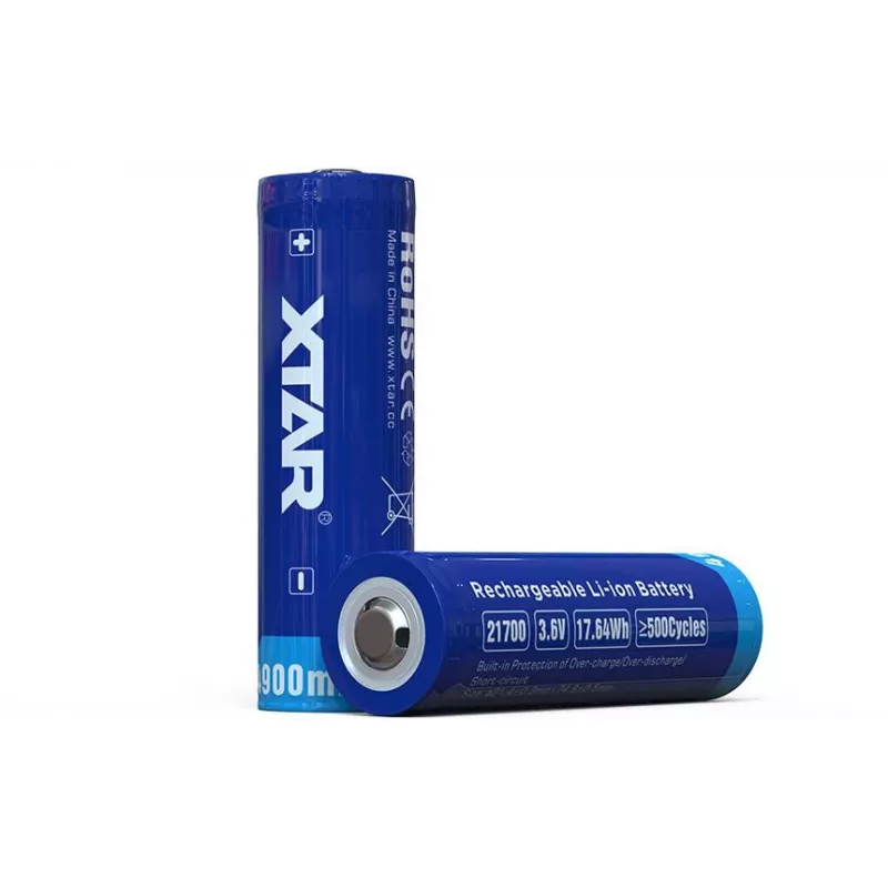 XTAR 21700 Li-Ion 3.7V 4900mAh Protected Battery (1 Piece)