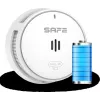 SAFE 10Y30-PRO Photoelectric Smoke Detector with 10-Year Battery, White